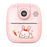 A19 Kids Instant Print Camera 24MP Zero Ink Kids Digital Camera Child Selfie Camera Toy - Pink - 1