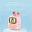 A19 Kids Instant Print Camera 24MP Zero Ink Kids Digital Camera Child Selfie Camera Toy - Pink - 3