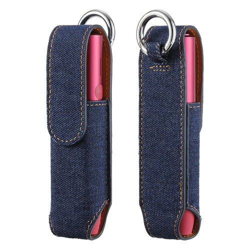 Storage Bag for IQOS Iluma One Cigarette Protective Cover E-Cigarette Holder - Denim Dark Blue - 1