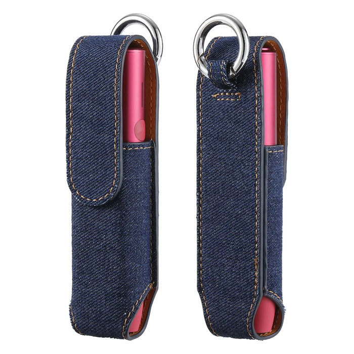 Storage Bag for IQOS Iluma One Cigarette Protective Cover E-Cigarette Holder - Denim Dark Blue - 1