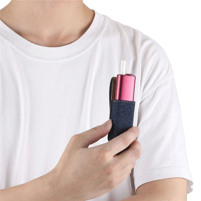 Storage Bag for IQOS Iluma One Cigarette Protective Cover E-Cigarette Holder - Denim Dark Blue - 4
