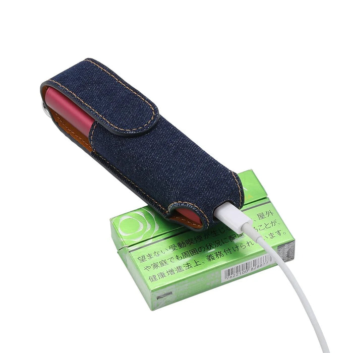 Storage Bag for IQOS Iluma One Cigarette Protective Cover E-Cigarette Holder - Denim Dark Blue - 6