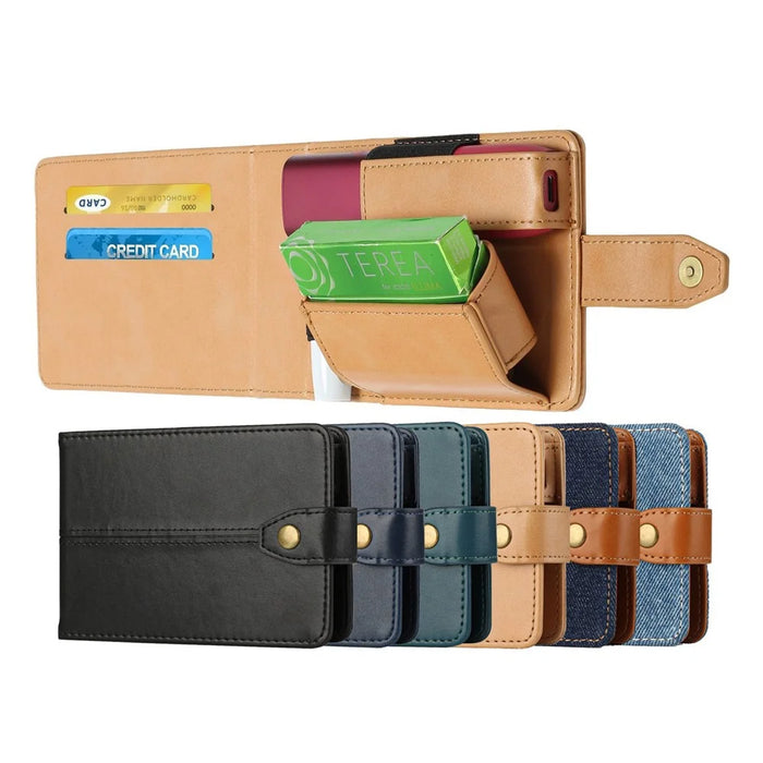 For IQOS Iluma One / Multi Protective Case E-Cigarette Holder Storage Bag - Light Brown - 6