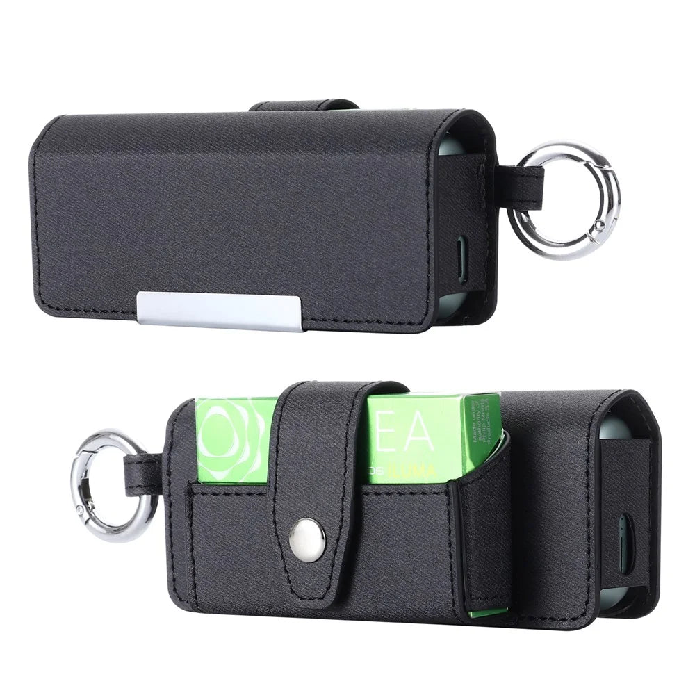 For IQOS Iluma Prime Protective E-Cigarette Case Storage Bag Portable Pocket - Black - 1