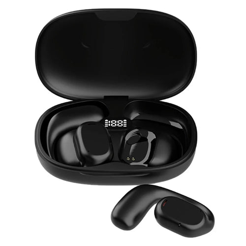 B66 Smart Bluetooth-compatible Translator Earbuds Real Time Earphone Translator Device for Business Travel Learning - Black - 1