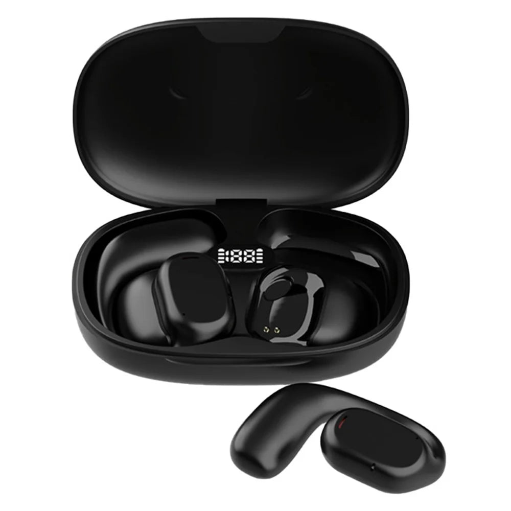 B66 Smart Bluetooth-compatible Translator Earbuds Real Time Earphone Translator Device for Business Travel Learning - Black - 1