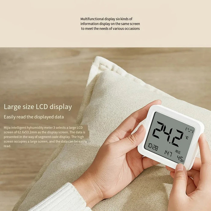 XIAOMI MIJIA MJWSDO5MMC Smart Thermometer Home Hygrometer Clock Humidity Monitor (Chinese Version) - 3