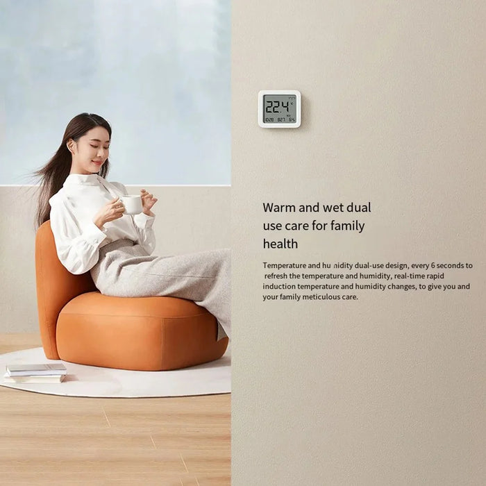 XIAOMI MIJIA MJWSDO5MMC Smart Thermometer Home Hygrometer Clock Humidity Monitor (Chinese Version) - 4
