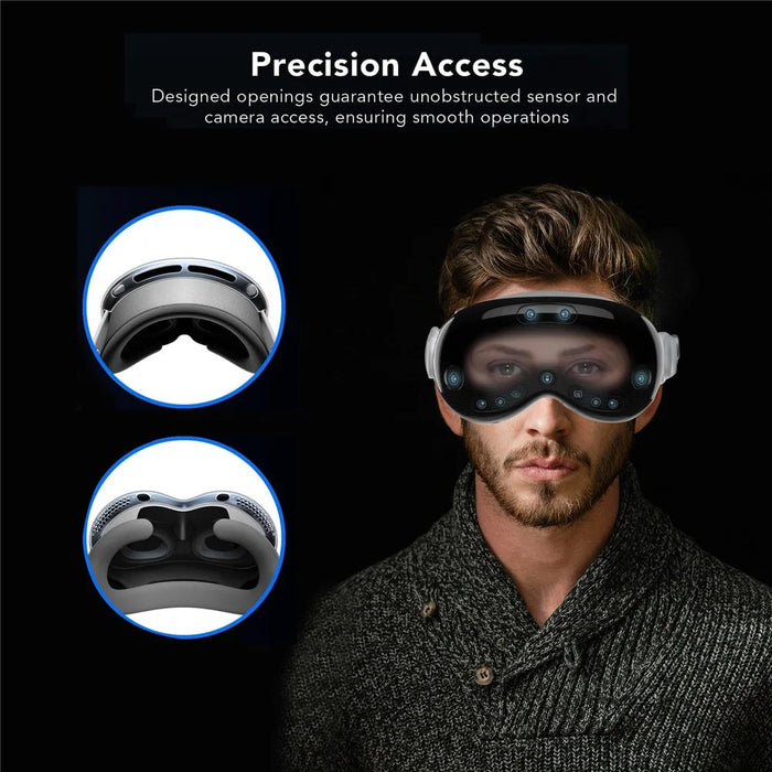 AHASTYLE WG146 TPU+PC Case for Apple Vision Pro Headset Protective Cover - Transparent - 4