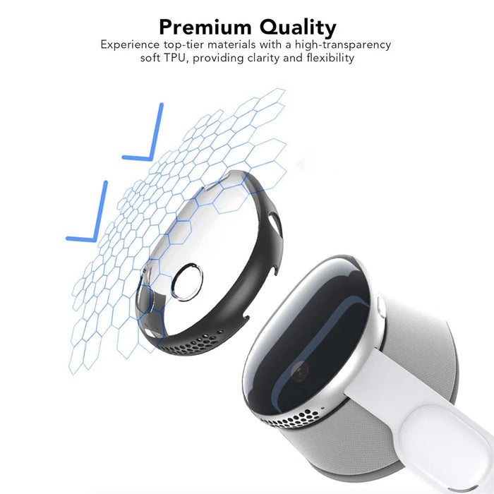 AHASTYLE WG146 TPU+PC Case for Apple Vision Pro Headset Protective Cover - Transparent - 5