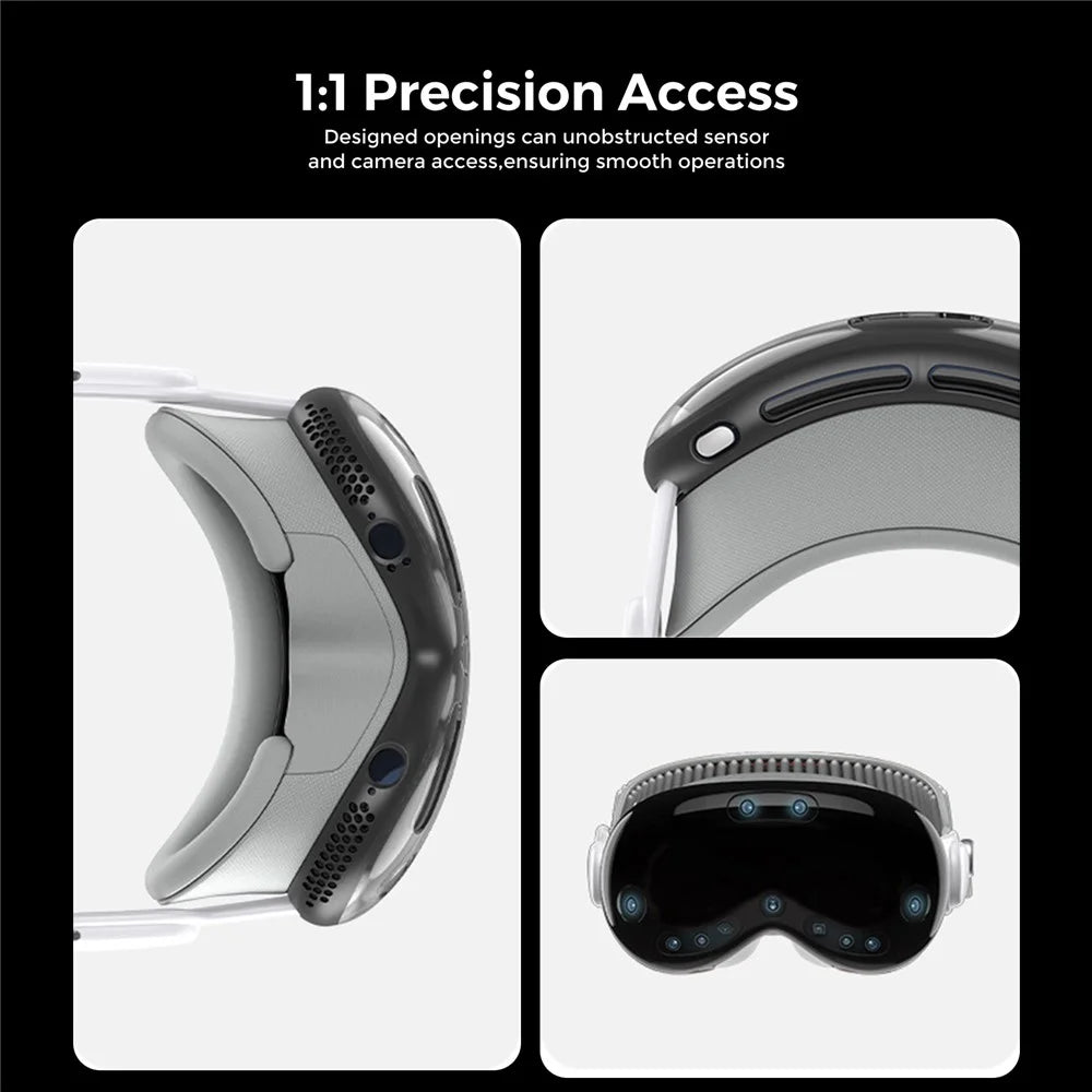 AHASTYLE WG146 TPU+PC Case for Apple Vision Pro Headset Protective Cover - Transparent - 7