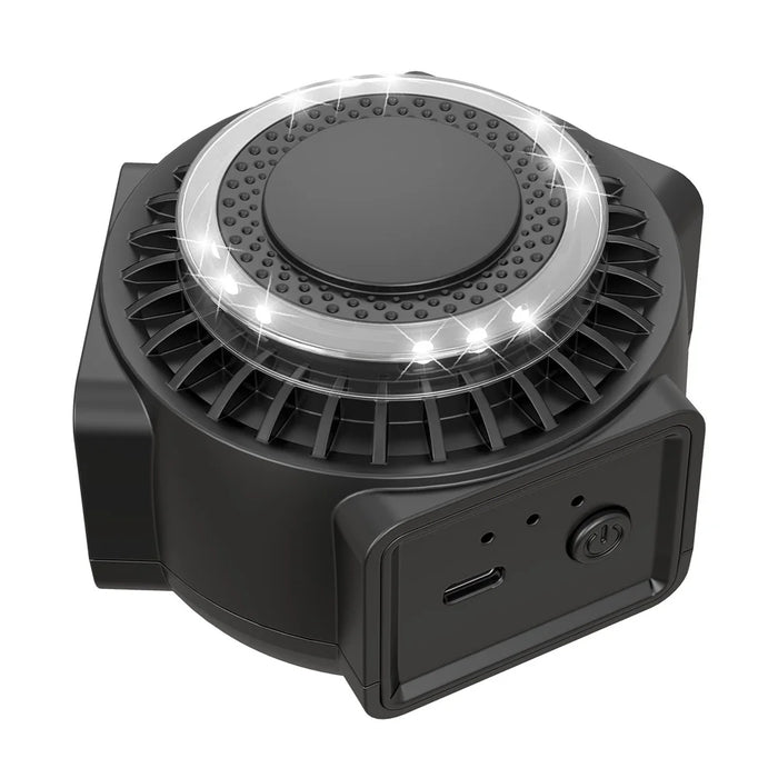 360-Degree High-Power Ultrasonic Pest Repeller with LED Light - Black  /  US Plug - 1