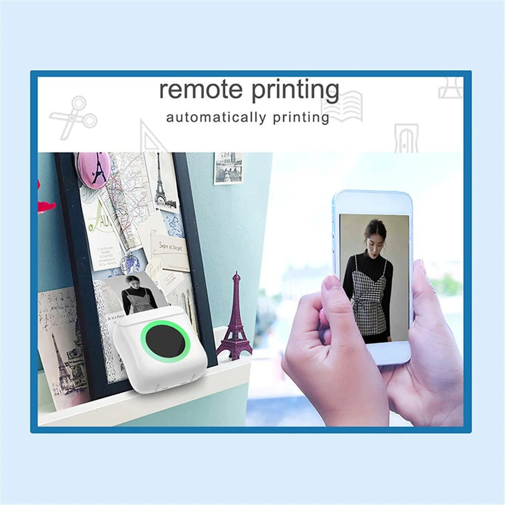 C22 Multifunctional Pocket Thermal Printer Bluetooth-compatible Label Maker, Standard Version - White - 6