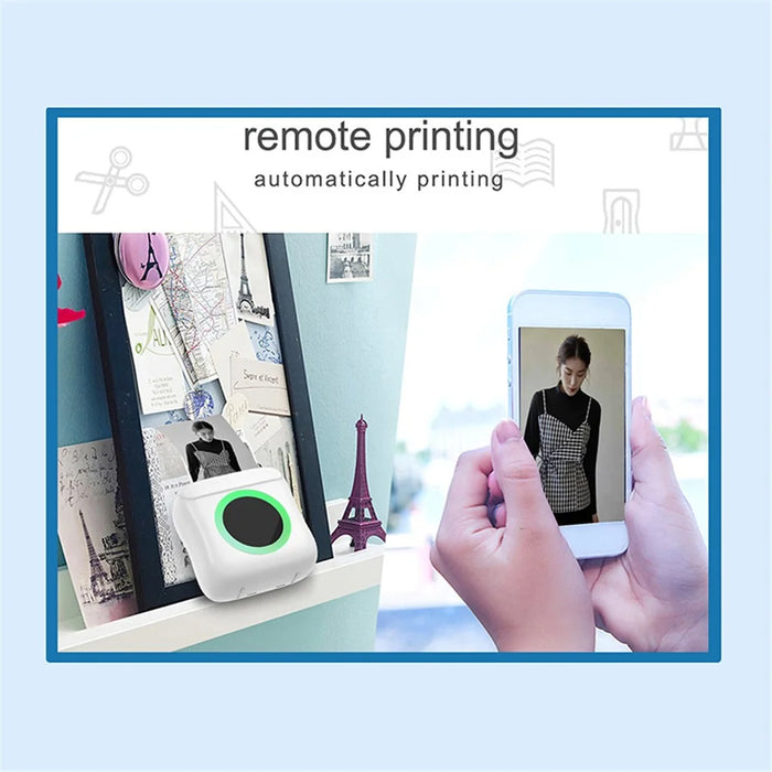 C22 Multifunctional Pocket Thermal Printer Bluetooth-compatible Label Maker, Standard Version - White - 6