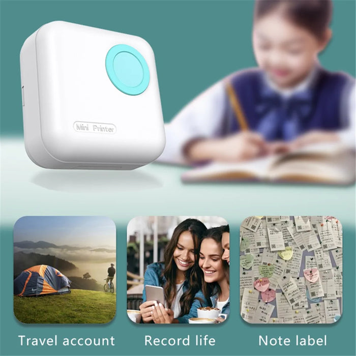 M2 Portable Wireless Thermal Photo Printer Pocket Label Maker, Standard Version - Pink - 3