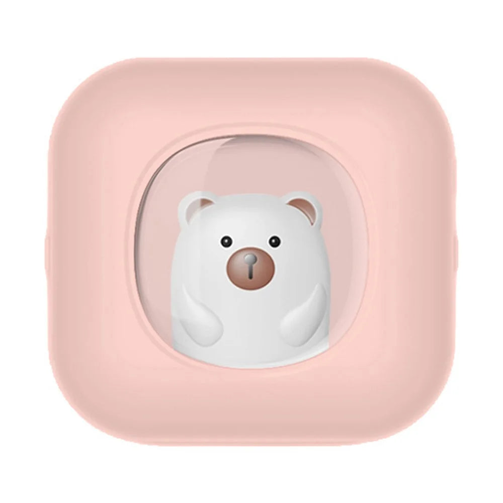 X7 Breathing Light Mini Portable Printer Wireless Thermal Photo Pocket Printer, Standard Version - Pink - 1