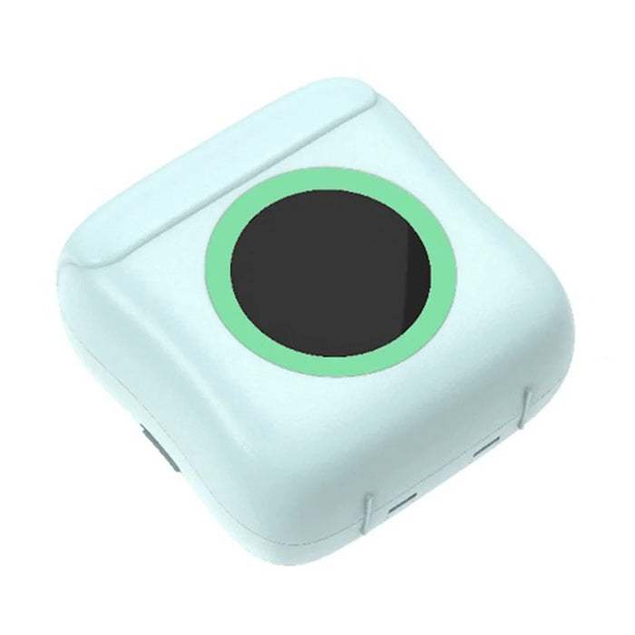 C22 Pocket Printer Bluetooth-compatible Inkless Mini Sticker Printer Colorful Atmosphere Light - Blue - 1
