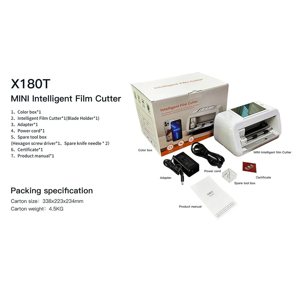 X180T Cell Phone Screen Film Cutter Bluetooth-compatible Smart DIY Cutting Machine - EU Plug - 5