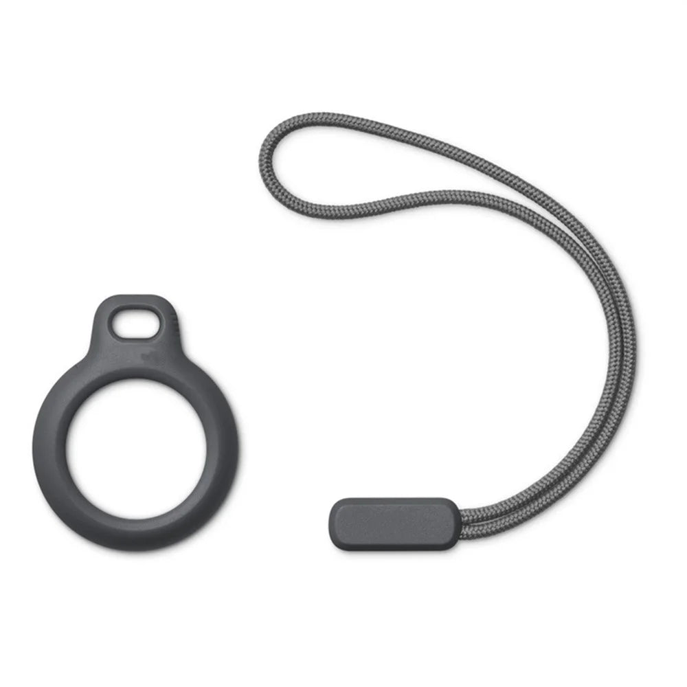 Protective Cover for AirTag Anti-lost Tracker ABS Anti-scratch Case with Strap - Black - 5