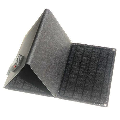 Solar Charger 30W Foldable Sun Power Solar Panel for Camping 5V / 12V Waterproof Dual USB Ports - 1