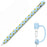 AHASTYLE PT93SF For Apple Pencil (1st Generation) Silicone Sleeve Sunflower Pattern Skin-touch Cover - Blue - 1