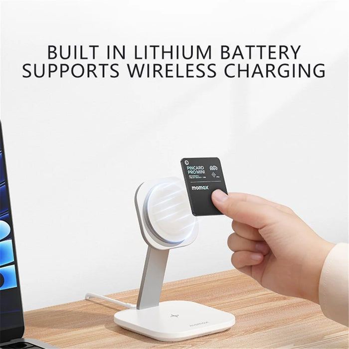 MOMAX PINCARD PRO MINI Key Finder Tracking Device Anti-Lost Tracker for iOS, Support Wireless Charging - 5