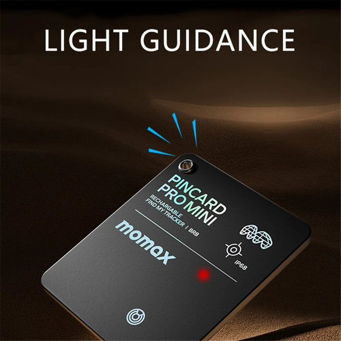 MOMAX PINCARD PRO MINI Key Finder Tracking Device Anti-Lost Tracker for iOS, Support Wireless Charging - 6