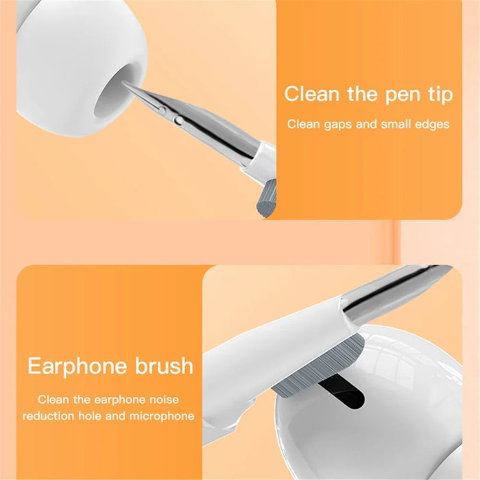20-in-1 Laptop Screen Keyboard Cleaner Kit Multifunctional Electronics Device Cleaning Tool - White - 4