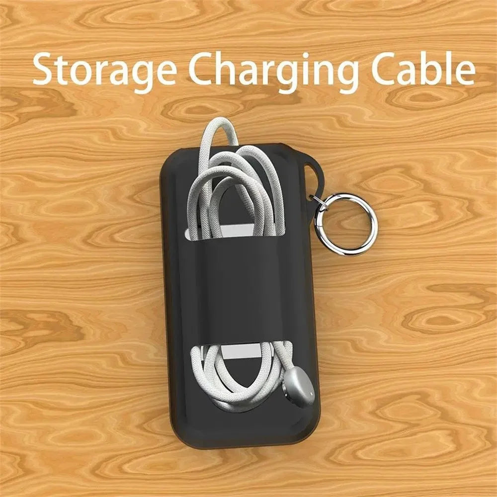 For Apple Vision Pro Battery Soft Silicone Cover Power Bank Anti-scratch Case - Black - 2
