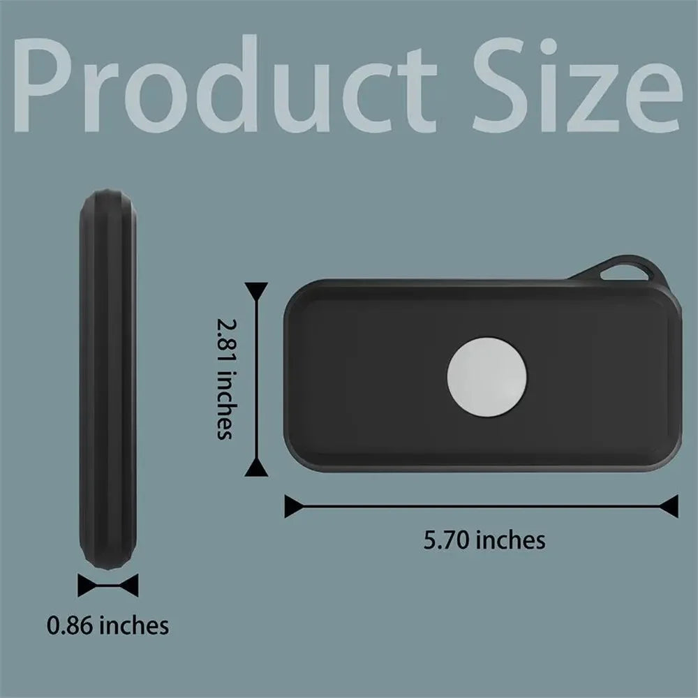 For Apple Vision Pro Battery Soft Silicone Cover Power Bank Anti-scratch Case - Black - 6