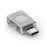JS-103 USB to Type-C 3.0 Converter High Speed U Disk Zinc Alloy OTG Adapter for Laptop Computer - Silver - 1