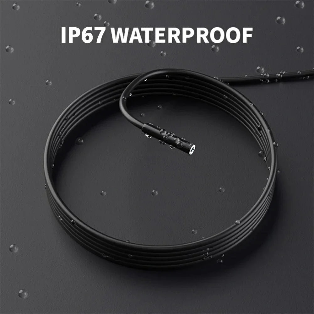 NK-5001Pro 2m Hard Wire 3-in-1 2MP 5.5MM Camera Microscope USB+Type-C+8-Pin Cell Phone Endoscope - 7