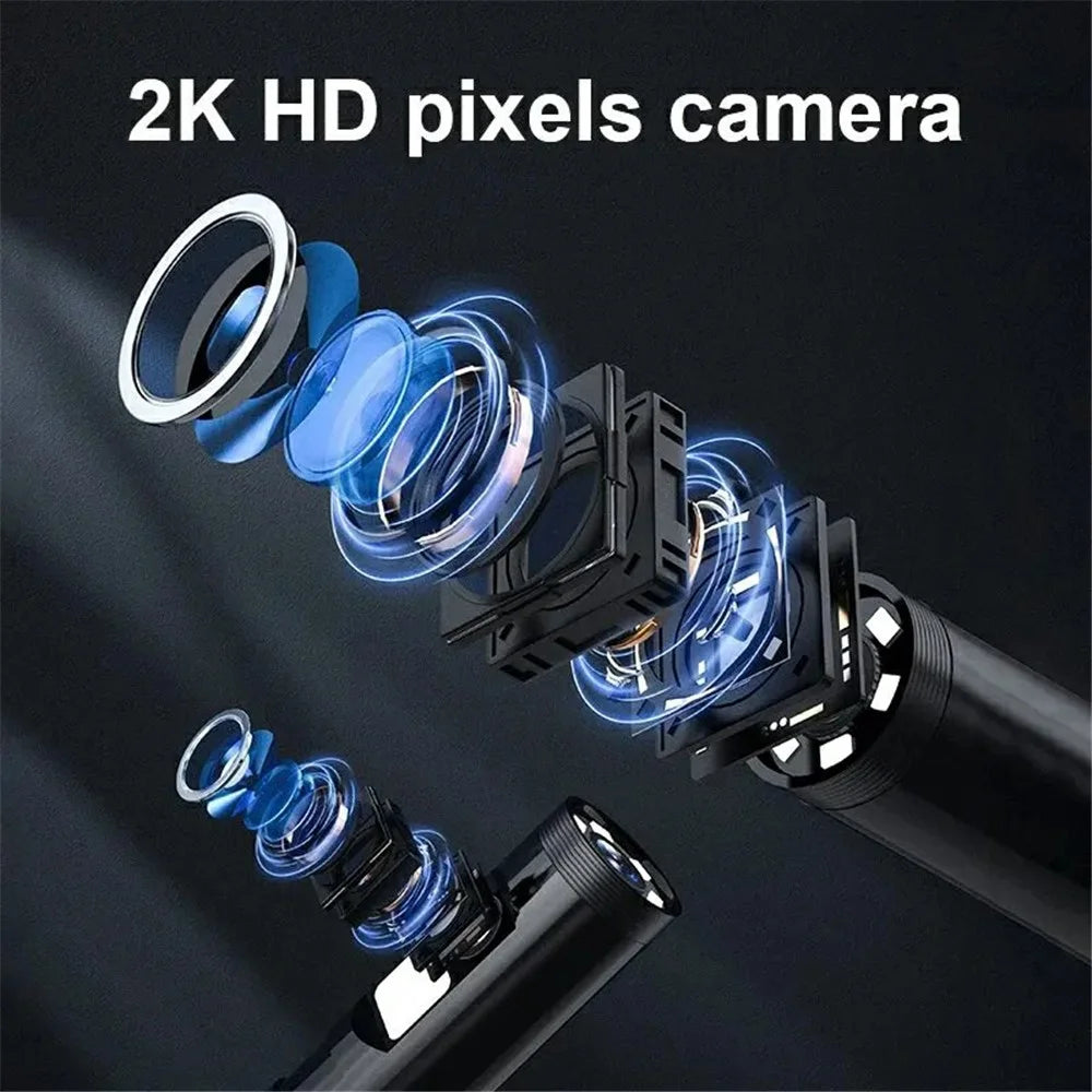 W600 1m Hard Wire 8mm Dual Lens Endoscope 2.0MP 1080P Inspection Camera HD Industrial Borescope - 3