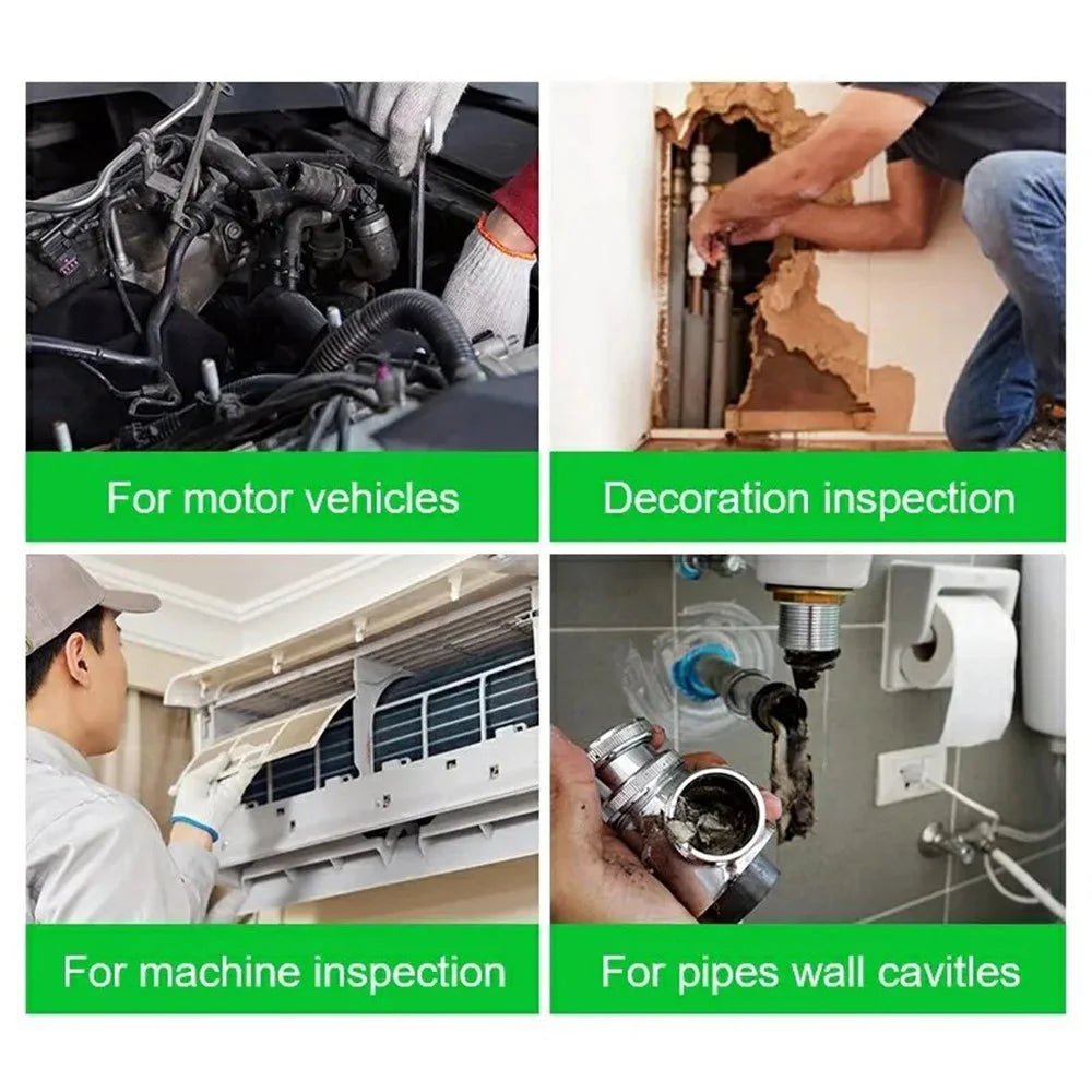 W600 1m Hard Wire 8mm Dual Lens Endoscope 2.0MP 1080P Inspection Camera HD Industrial Borescope - 6