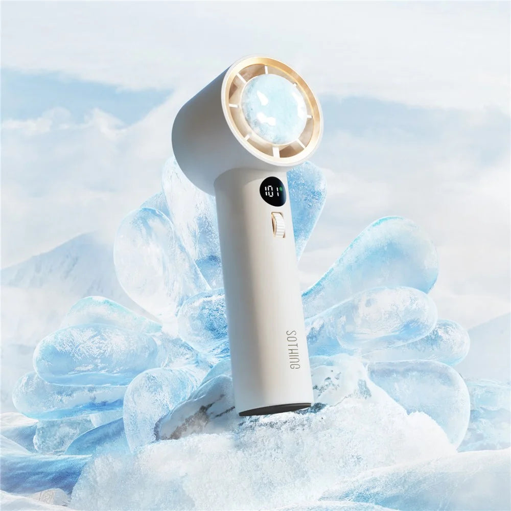 SOTHING Engine MaxB DSHJ-S-2320B Portable Cooling Fan 100 Gear Wind Speed Handheld Fan - White - 2