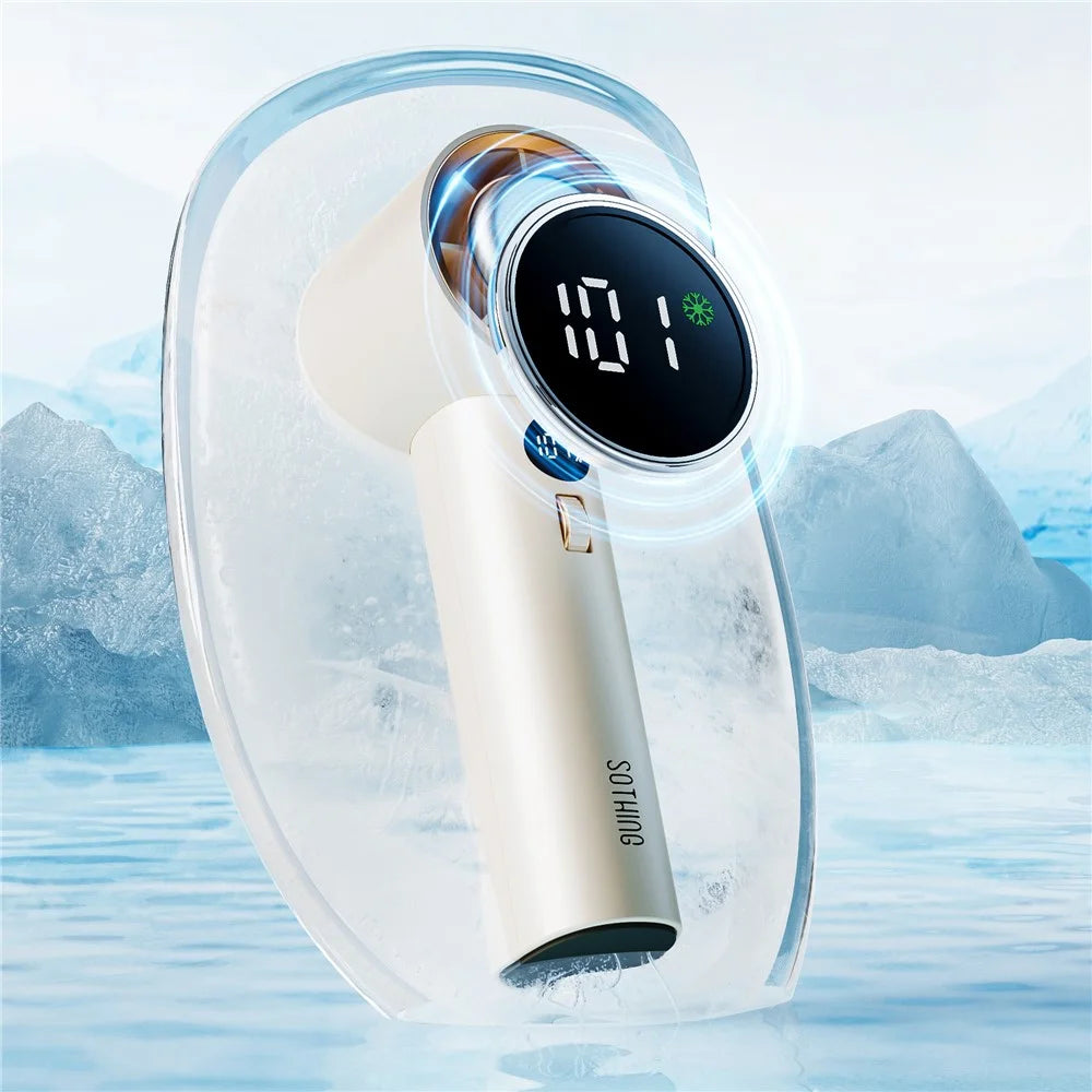 SOTHING Engine MaxB DSHJ-S-2320B Portable Cooling Fan 100 Gear Wind Speed Handheld Fan - White - 5