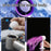 A60 100 Gears Cooling Fan Stepless Adjustable Digital Display Turbo Bladeless Handheld Fan - White - 3