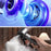 A60 100 Gears Cooling Fan Stepless Adjustable Digital Display Turbo Bladeless Handheld Fan - White - 5