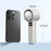 A60 100 Gears Cooling Fan Stepless Adjustable Digital Display Turbo Bladeless Handheld Fan - White - 7