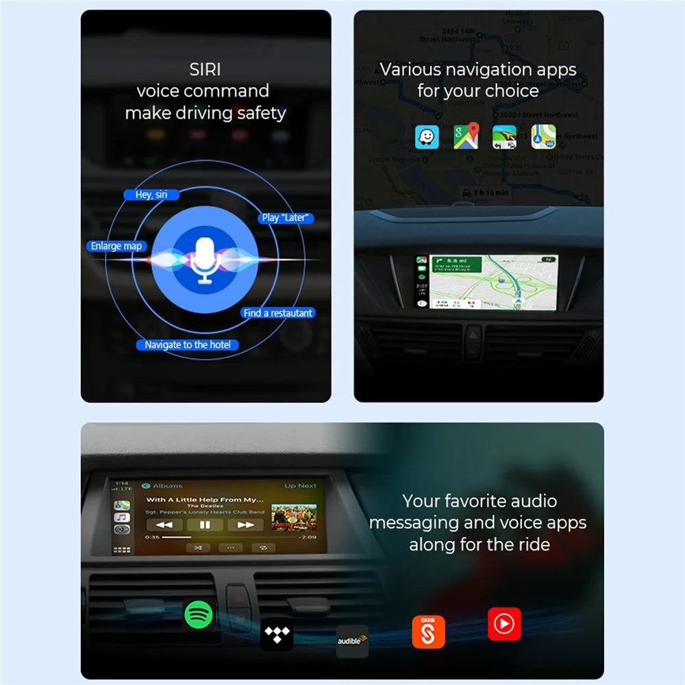 CP-85 Car Wireless Carplay Adapter Auto Adapter Carplay Converter (CE) - 3