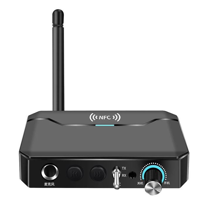 T300 2-in-1 Audio Adapter Bluetooth-compatible 5.3 NFC Receiver Transmitter with Remote Control - 3