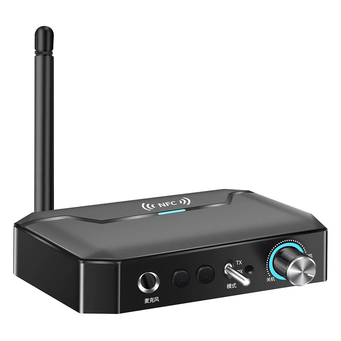 T300 2-in-1 Audio Adapter Bluetooth-compatible 5.3 NFC Receiver Transmitter with Remote Control - 4