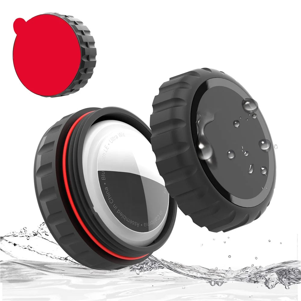 4Pcs For Apple AirTag Bluetooth-compatible Tracker Adhesive Waterproof PC Protective Case - 3