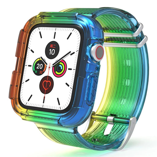 AHASTYLE WA06 for Apple Watch Series 7 / 8 41mm TPU Watch Strap Integrated Watchband with Case Cover - 1
