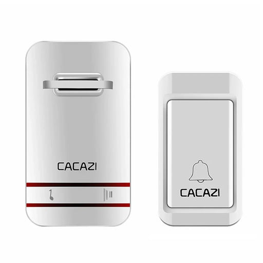 CACAZI V027G 38 Ringtones Self-powered Wireless Doorbell, 1 Transmitter + 1 Receiver - US Plug - 1
