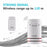 CACAZI V027G 38 Ringtones Self-powered Wireless Doorbell, 1 Transmitter + 1 Receiver - US Plug - 5