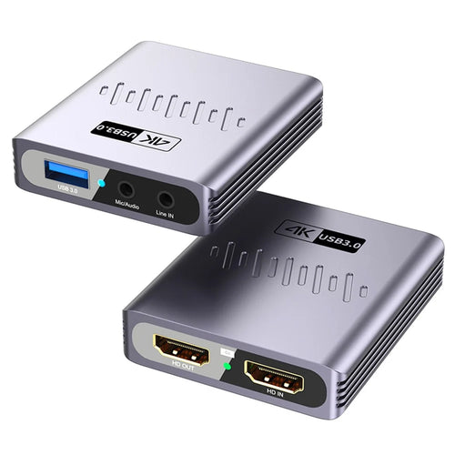 HC-V9 USB3.0 4K HD Video Capture Card 1080P HD Game Live Streaming Recording Adapter - 1