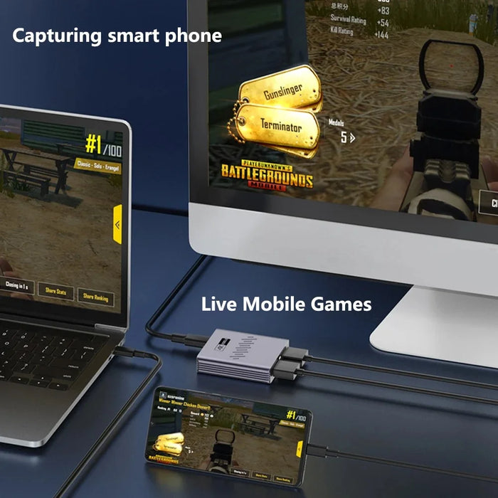 HC-V9 USB3.0 4K HD Video Capture Card 1080P HD Game Live Streaming Recording Adapter - 5