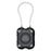 For Airtag Protective Cover Anti-Lost Tracker Protector Anti-Scratch Case with Steel Wire - Black  /  Grey - 1