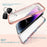 AHASTYLE WE13 For iPhone 14 Pro Max Case Pattern IMD PC+TPU Phone Cover Built-In Screen Protector - Bohemia - 2